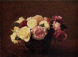 Henri Fantin-Latour Roses IX painting